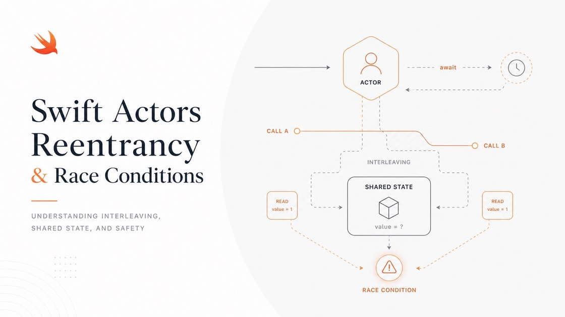 Swift actor reentrancy cover