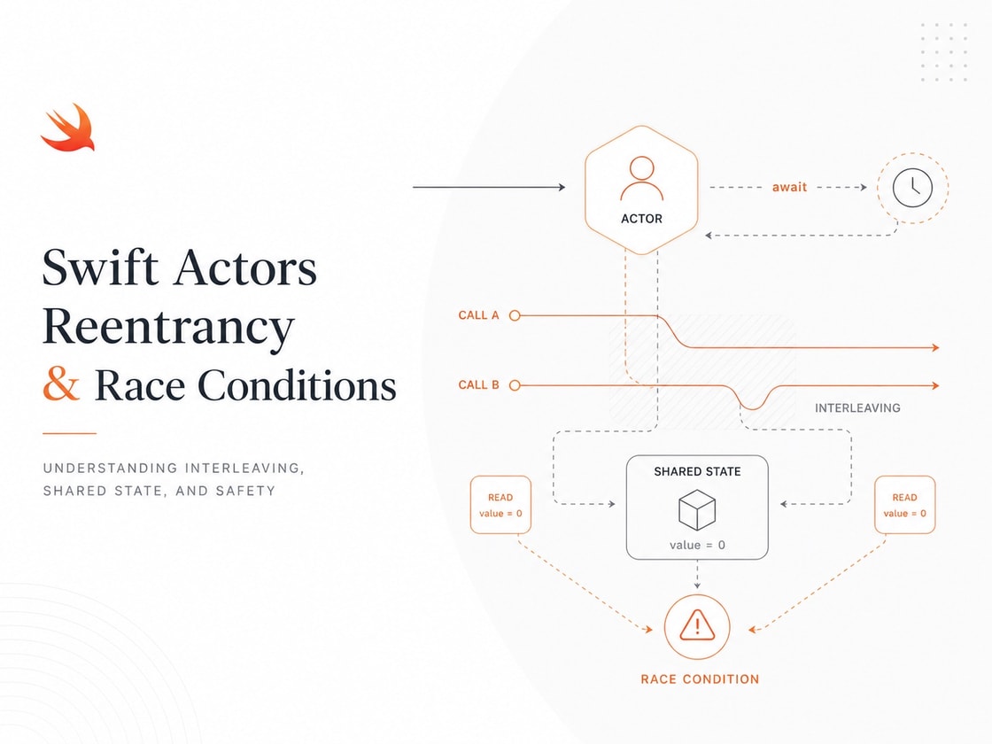 Swift Actor Reentrancy and Race Conditions